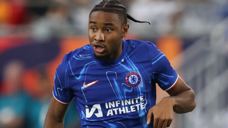 August 6, 2024: Chelsea forward Christopher Nkunku (18) during the DIRECTV Soccer Champions Tour match between Real Madrid and Chelsea at Bank of America Stadium in Charlotte, North Carolina. Greg Atkins/CSM (Credit Image: .. Greg Atkins/Cal Sport Media) (Cal Sport Media via AP Images)